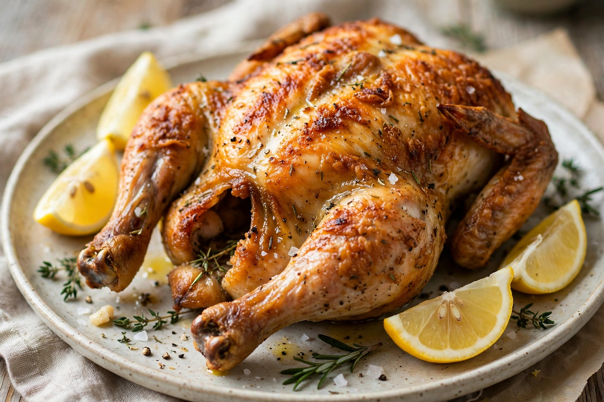 Step 4: finished chicken plated
