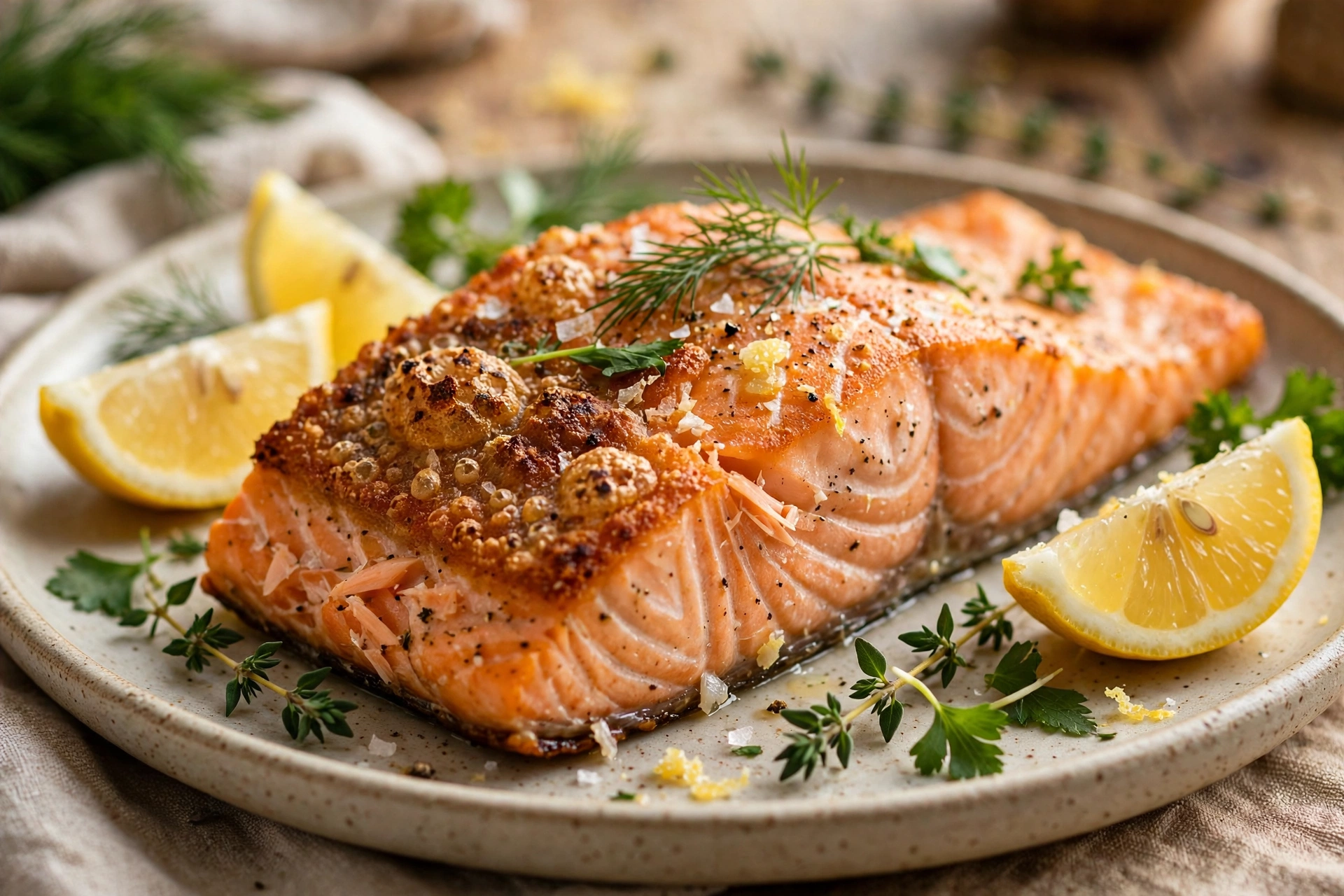 Air fryer salmon